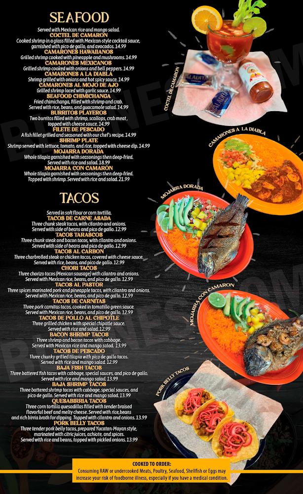 Casa Grande Mexican Restaurant Menu image 2