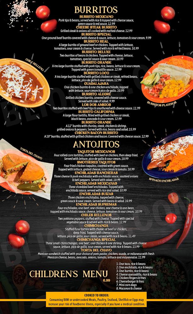 Casa Grande Mexican Restaurant Menu image 4